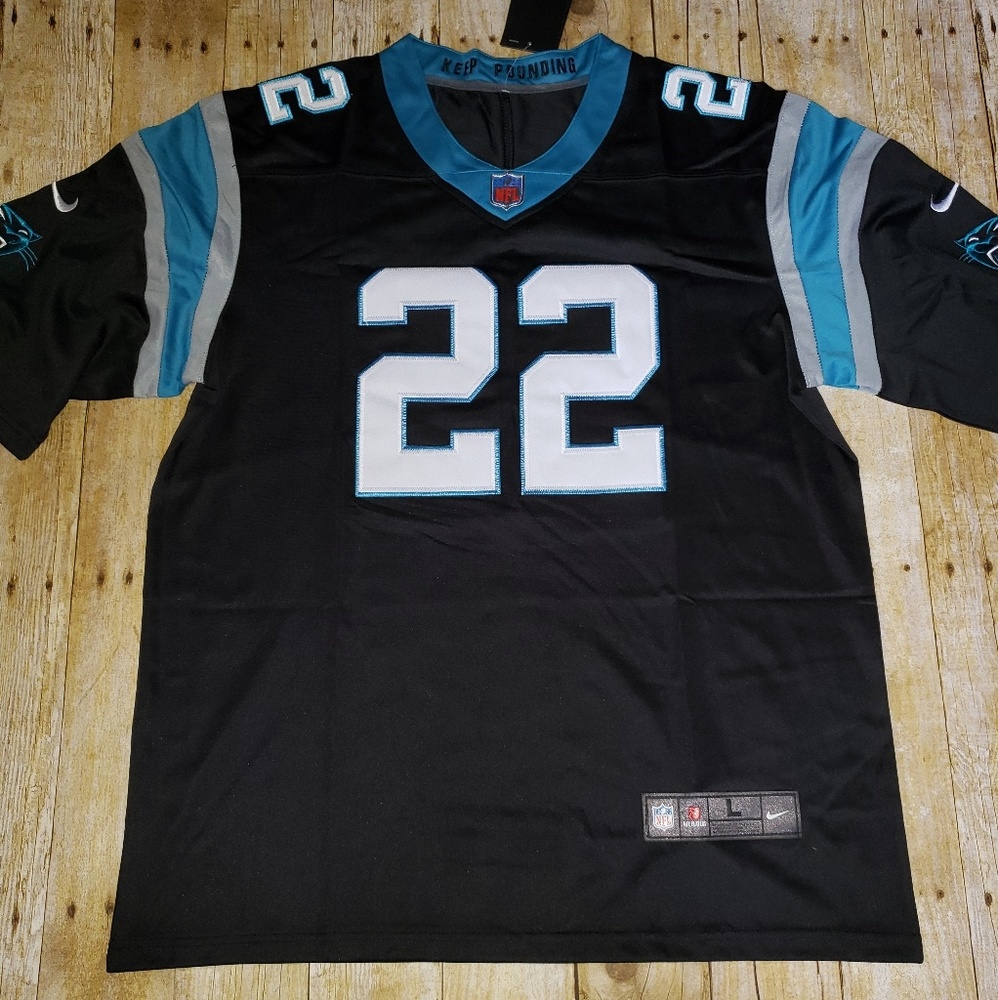 Christian McCaffrey Black Panthers Jersey Size L